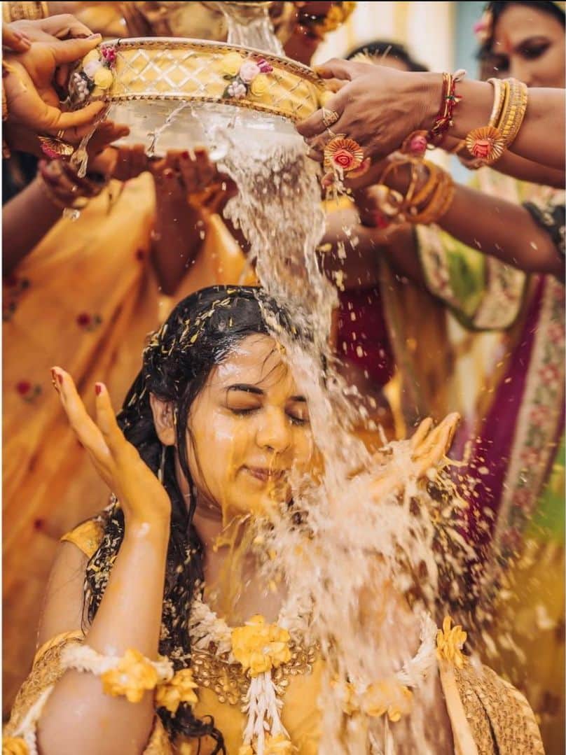 Wedding celebration moment