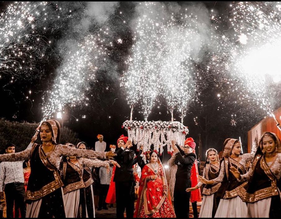 Couple portrait with elegant evening lighting